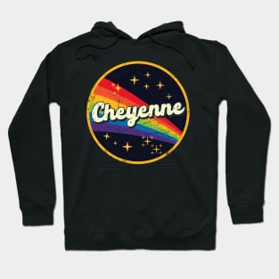 Cheyenne // Rainbow In Space Vintage Grunge-Style Hoodie